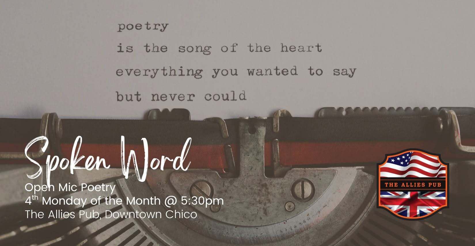 Spoken Word Open Mic at The Allies Pub