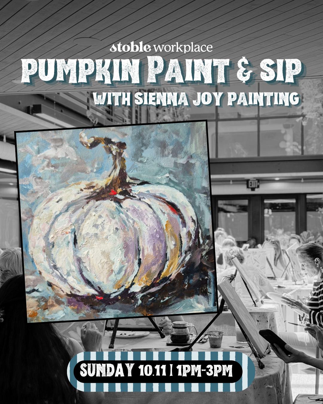 All Ages Pumpkin Paint + Sip with Sienna Joy Painting
