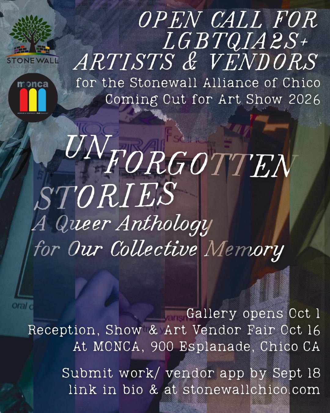 Coming Out for Art: Open Exhibition at monca