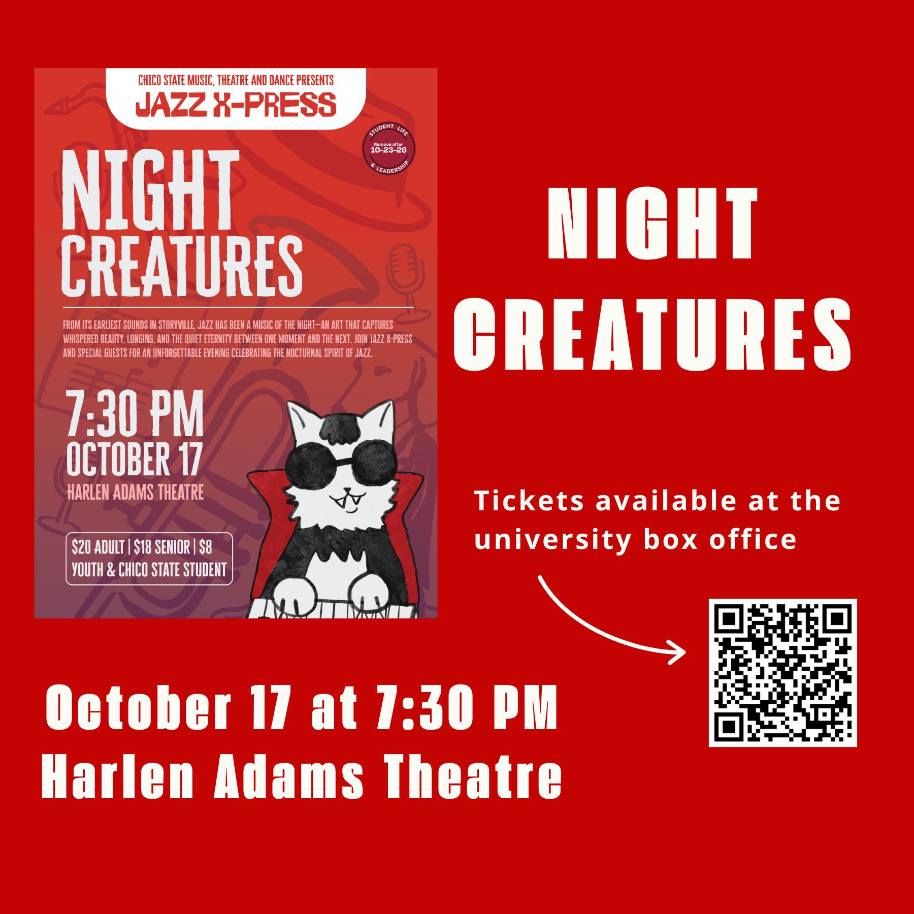 Night Creatures, A Jazz X-Press Concert